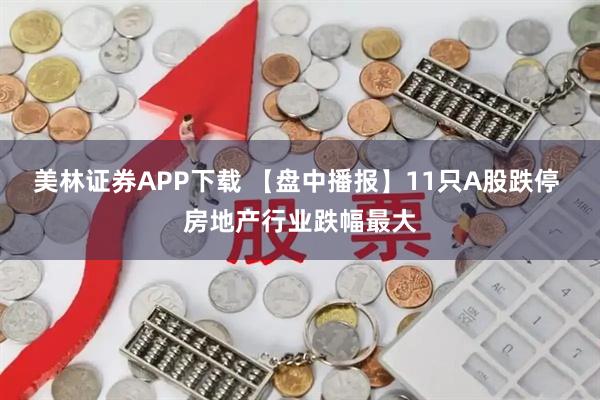 美林证券APP下载 【盘中播报】11只A股跌停 房地产行业跌幅最大